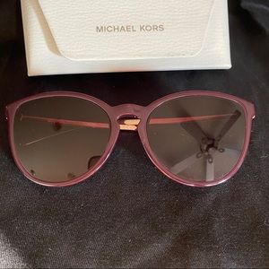 MK Michael Kors Sunglasses purple with rose gold
